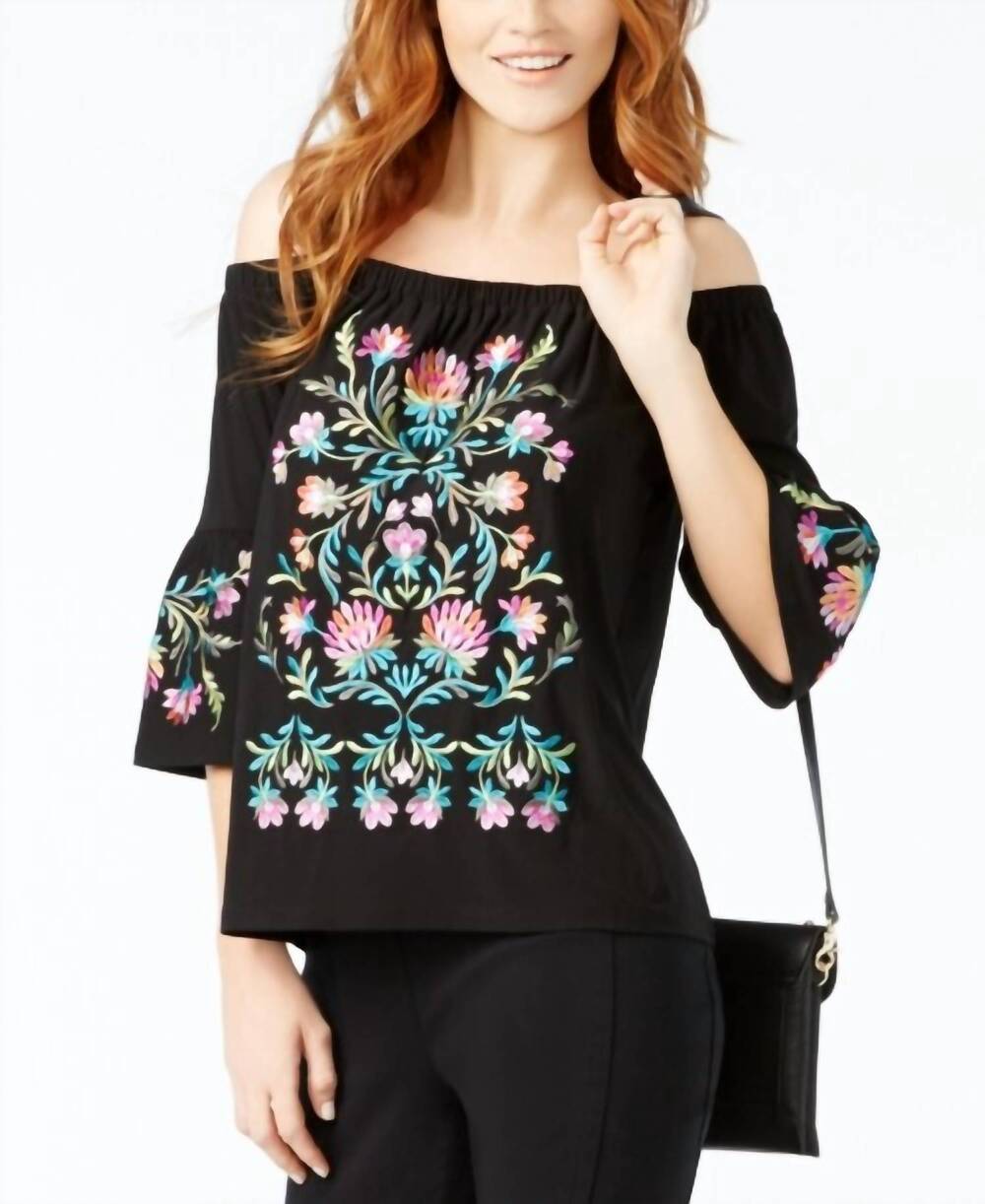 NEW STYLE & CO. women's the fashion sweatshirt in deep black